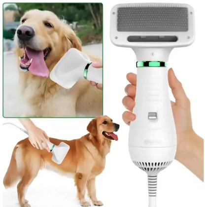 Pelux™  Cepillo Secador 2 en 1 para Mascotas