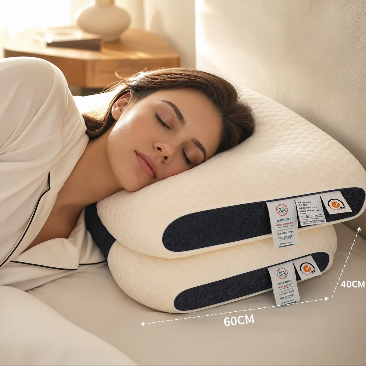 Cervix™ Almohada Ortopédica Ergonómica de Espuma Viscoelástica